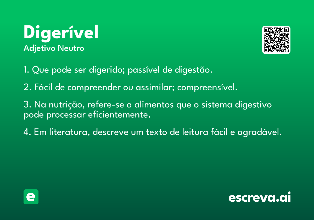 digerível