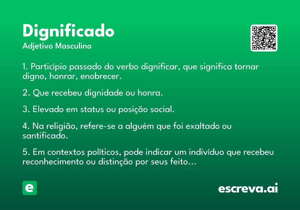 dignificado