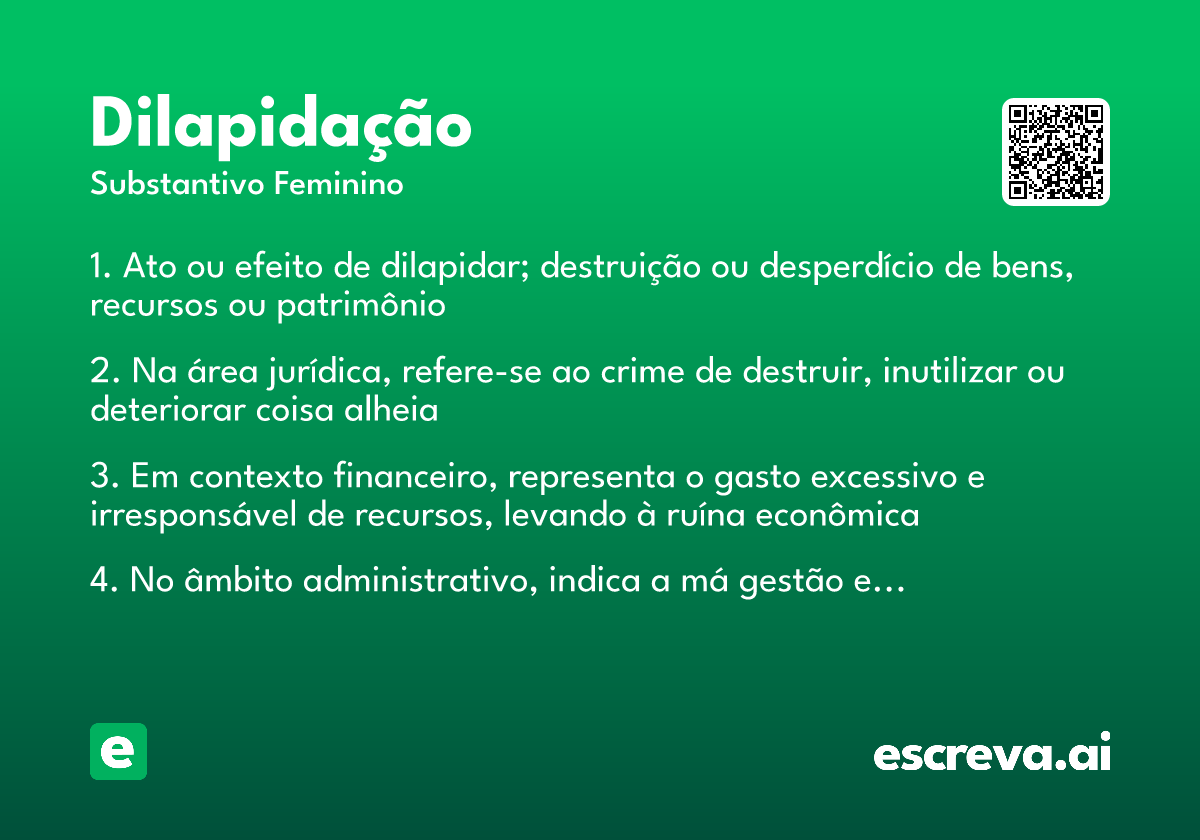 dilapidação