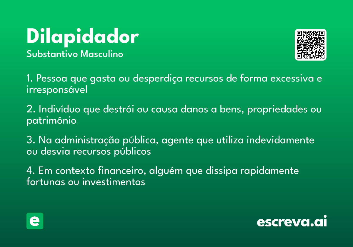 dilapidador