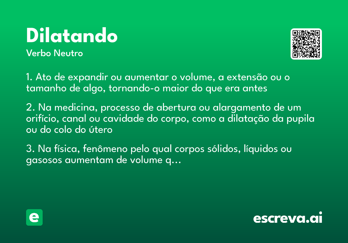 dilatando