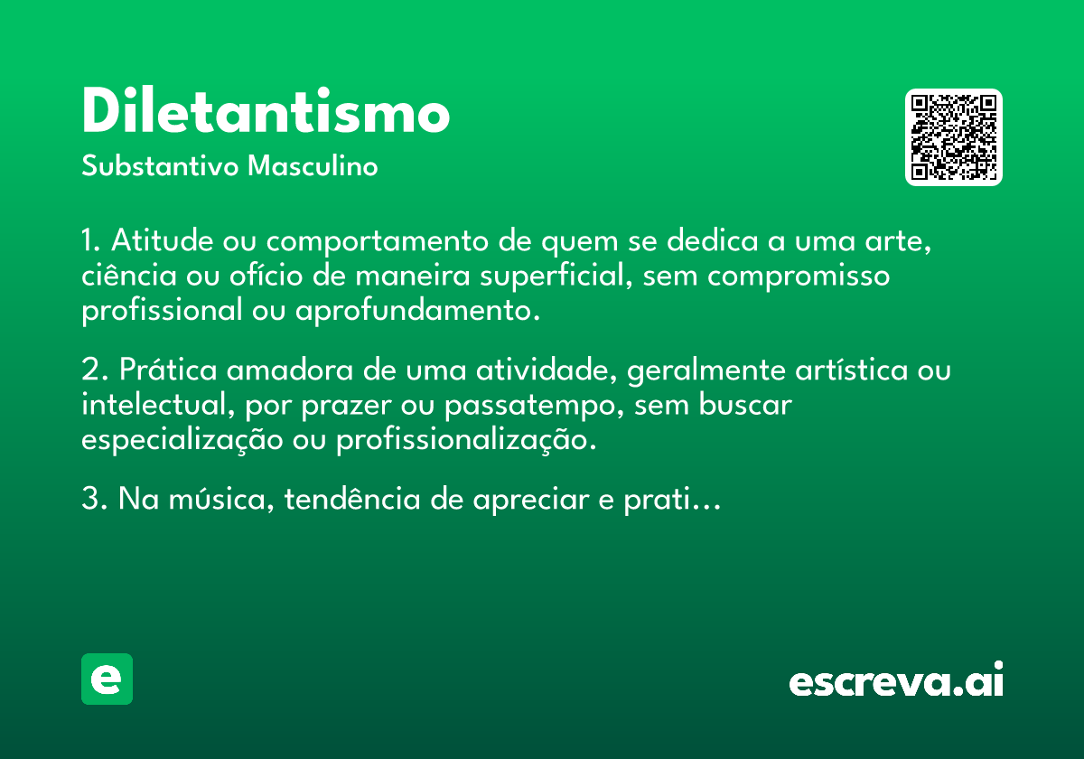 diletantismo