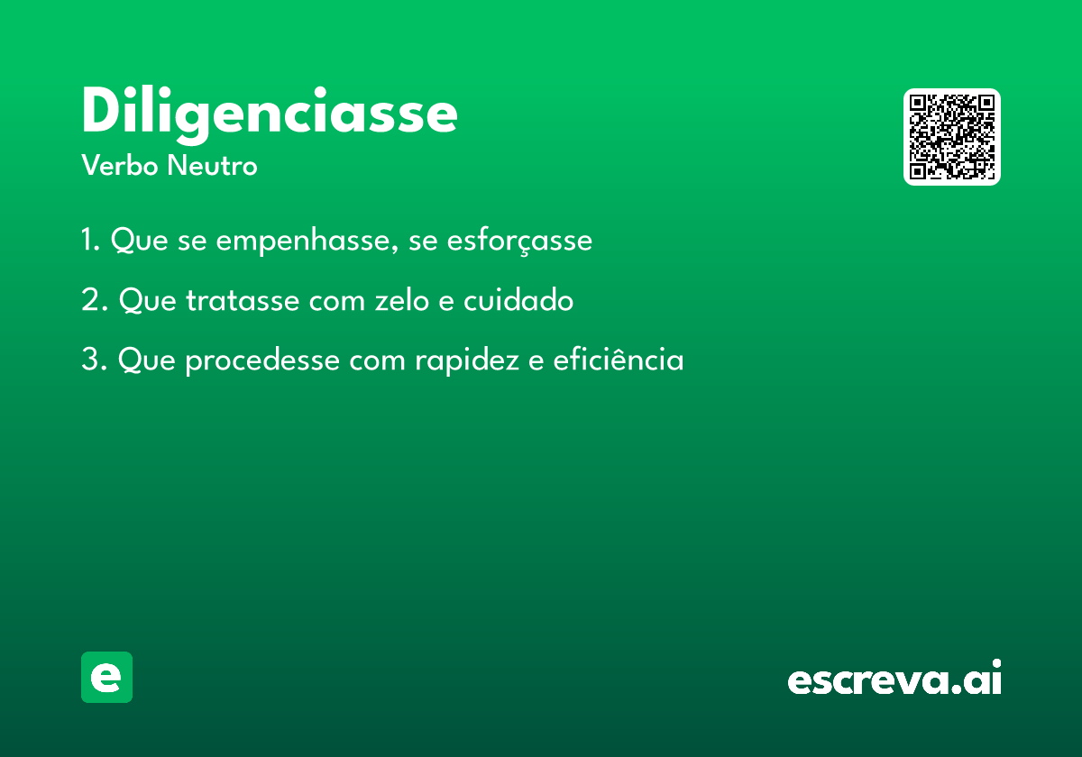 diligenciasse