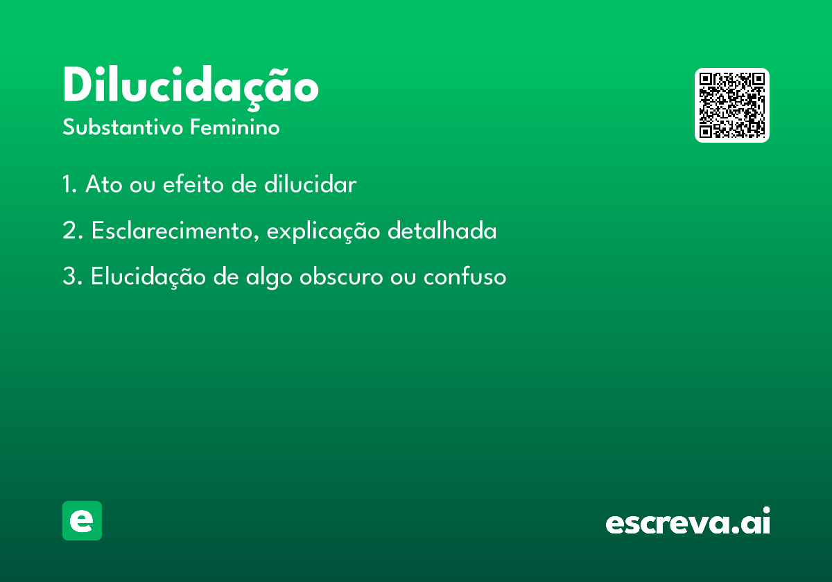 dilucidação