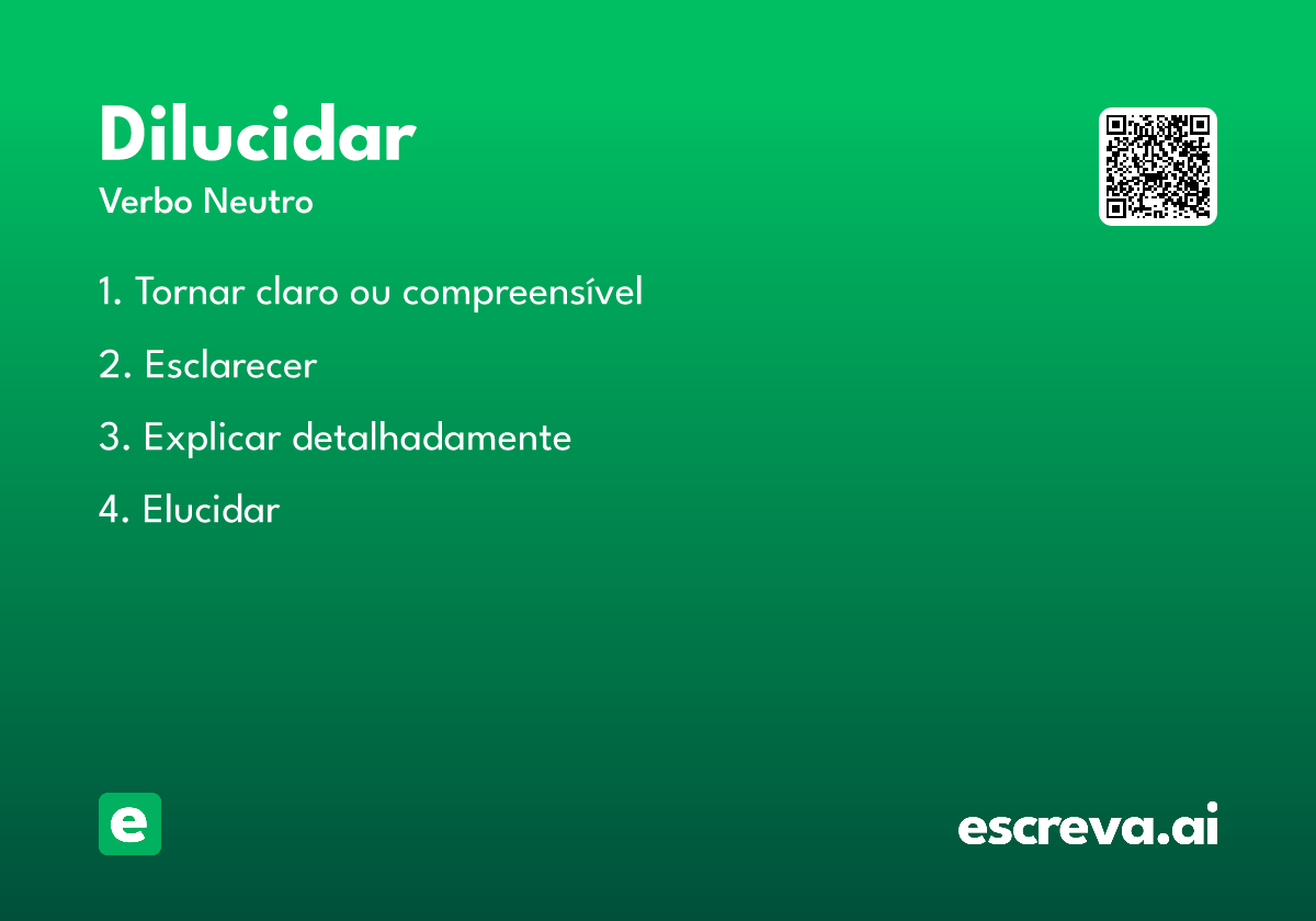 dilucidar