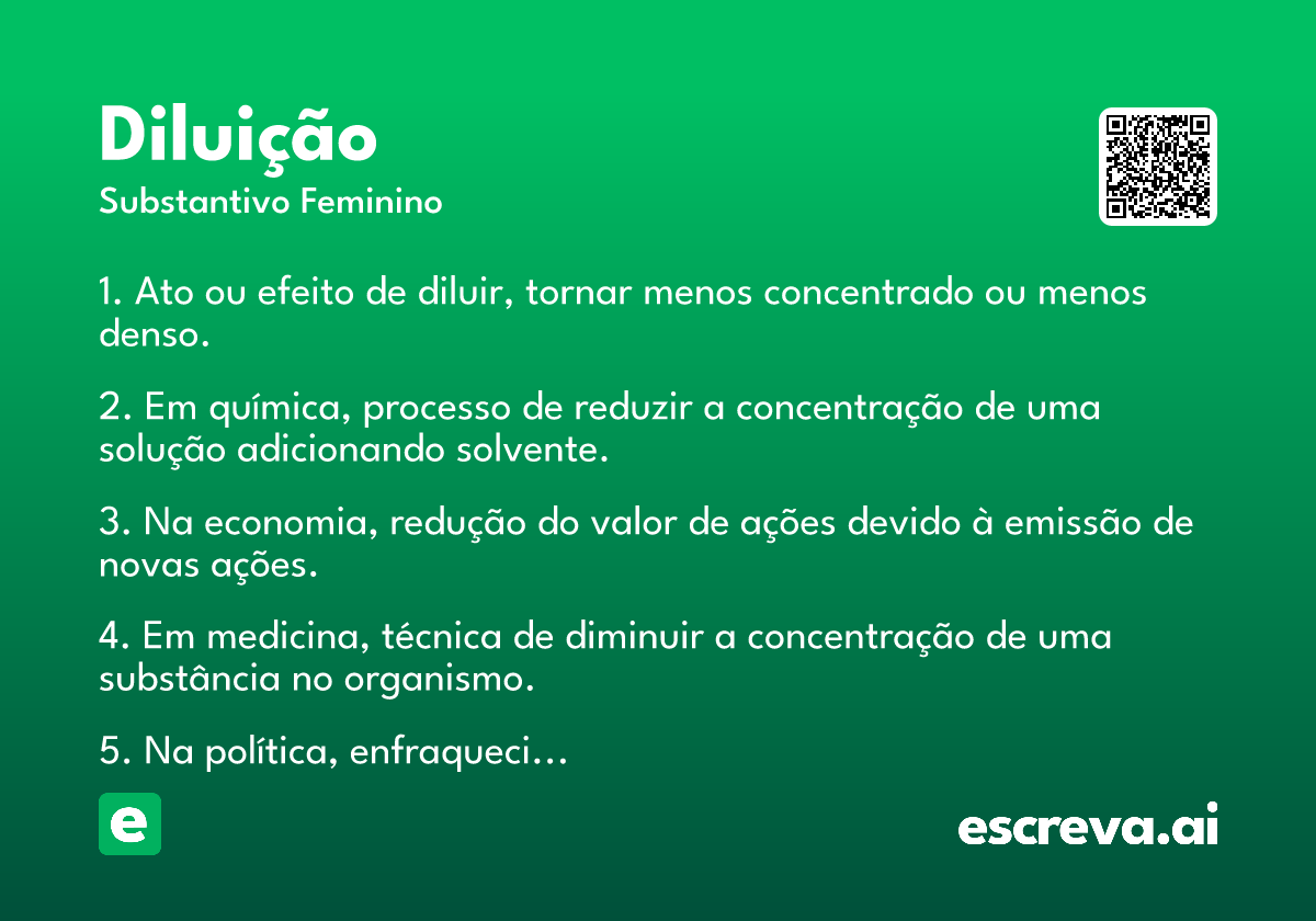 diluição