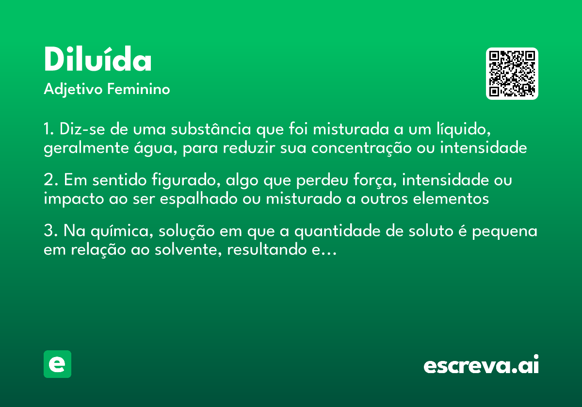 diluída