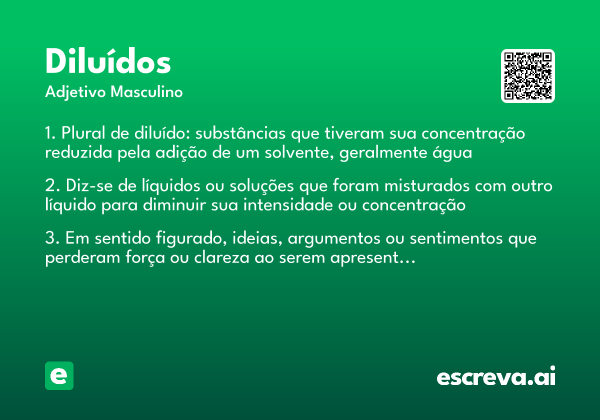 diluídos