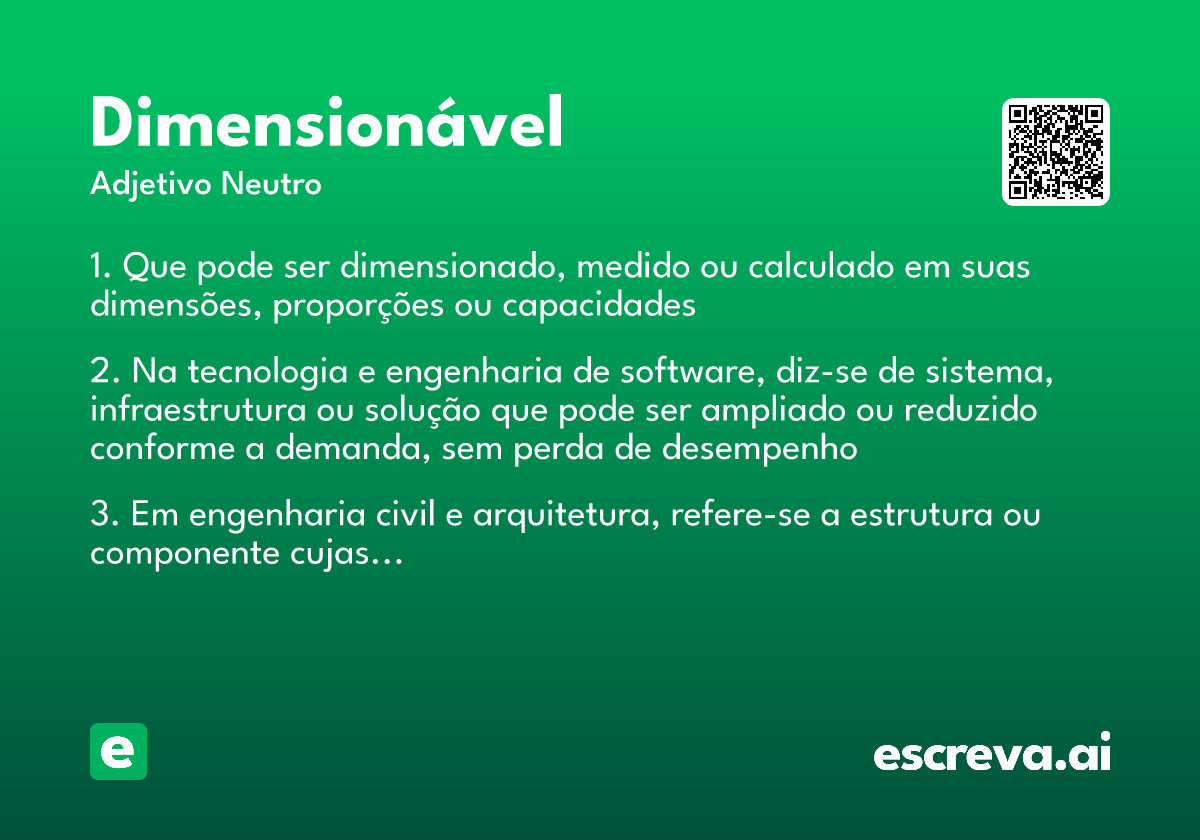 dimensionável