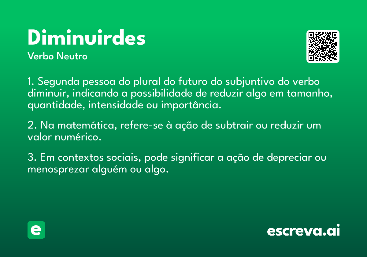 diminuirdes