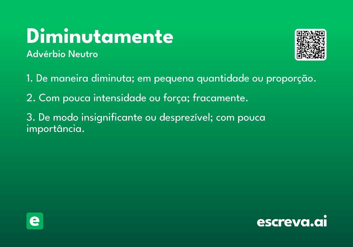 diminutamente