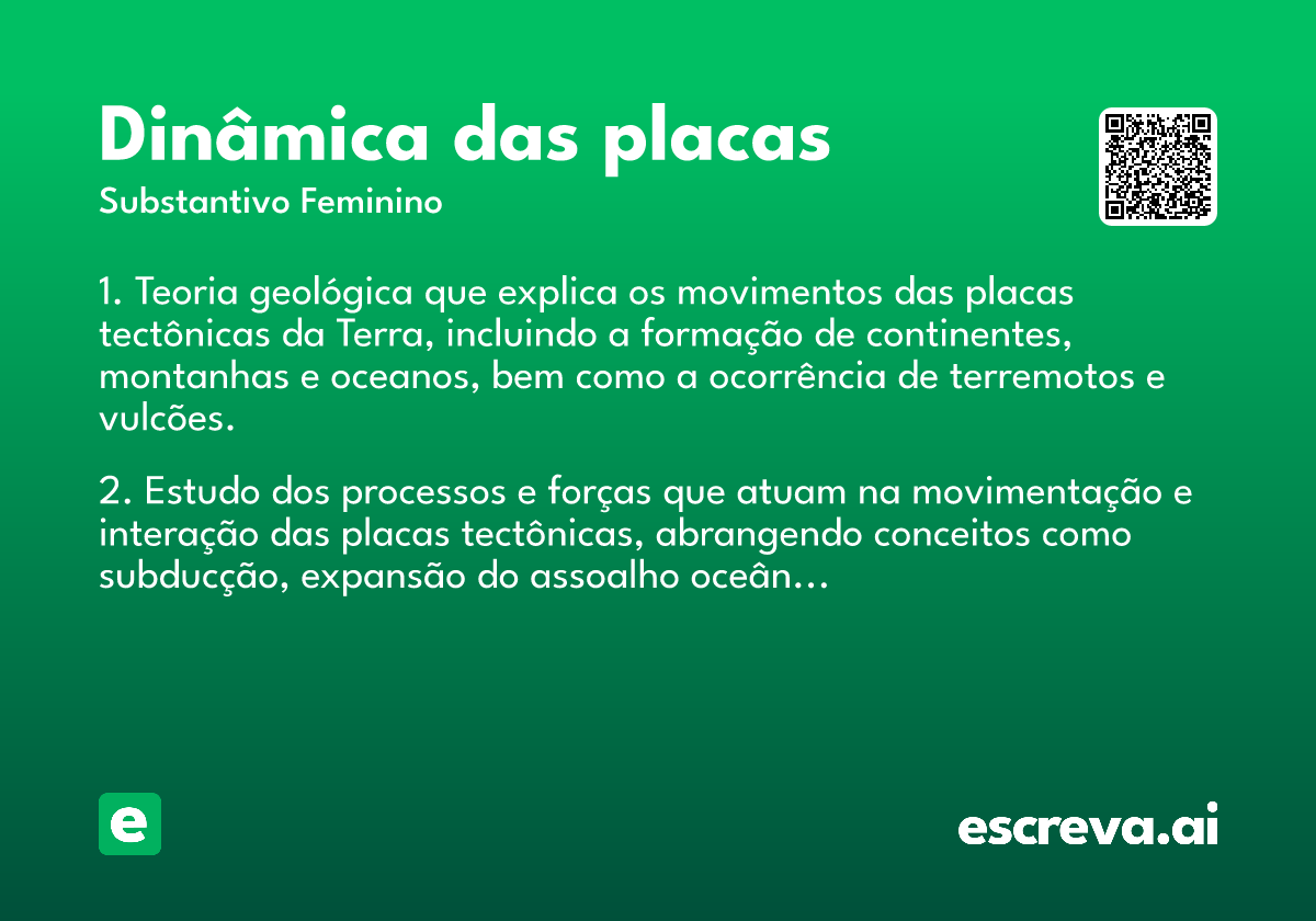 dinâmica das placas
