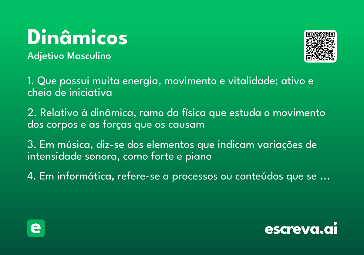 dinâmicos