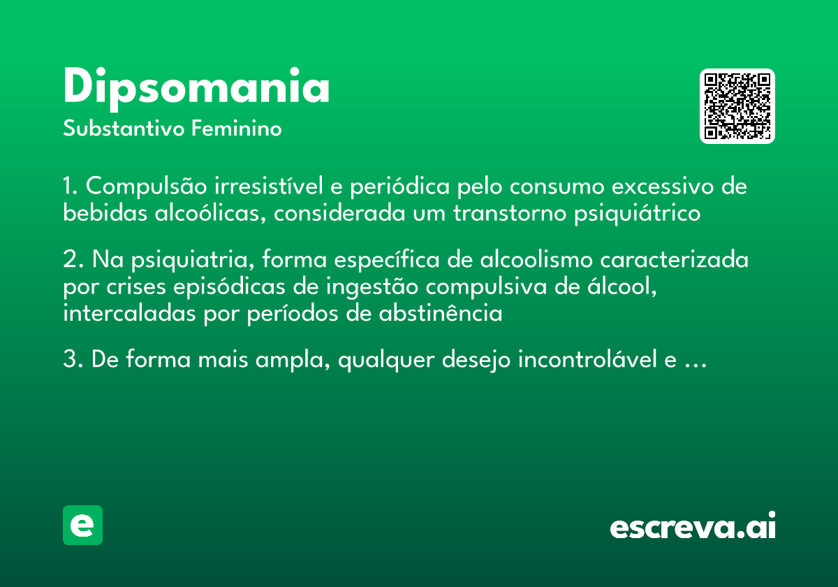 dipsomania