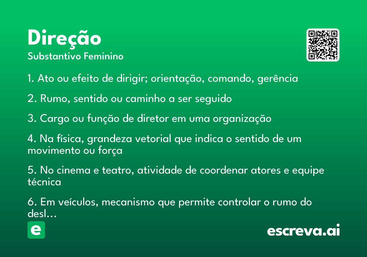 direção