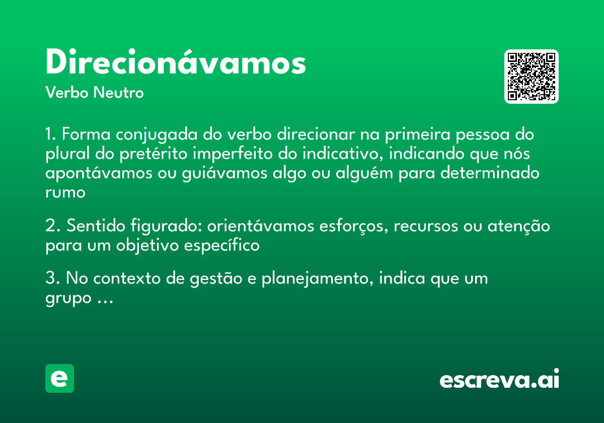 direcionávamos