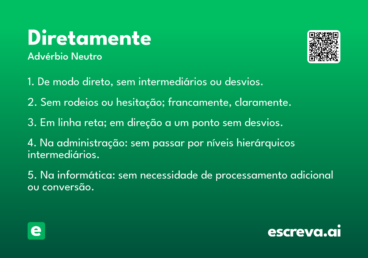 diretamente