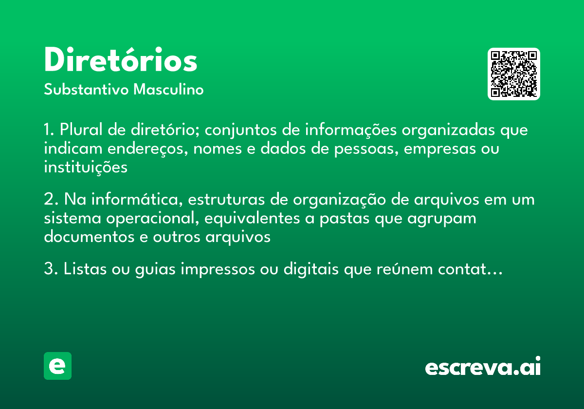 diretórios