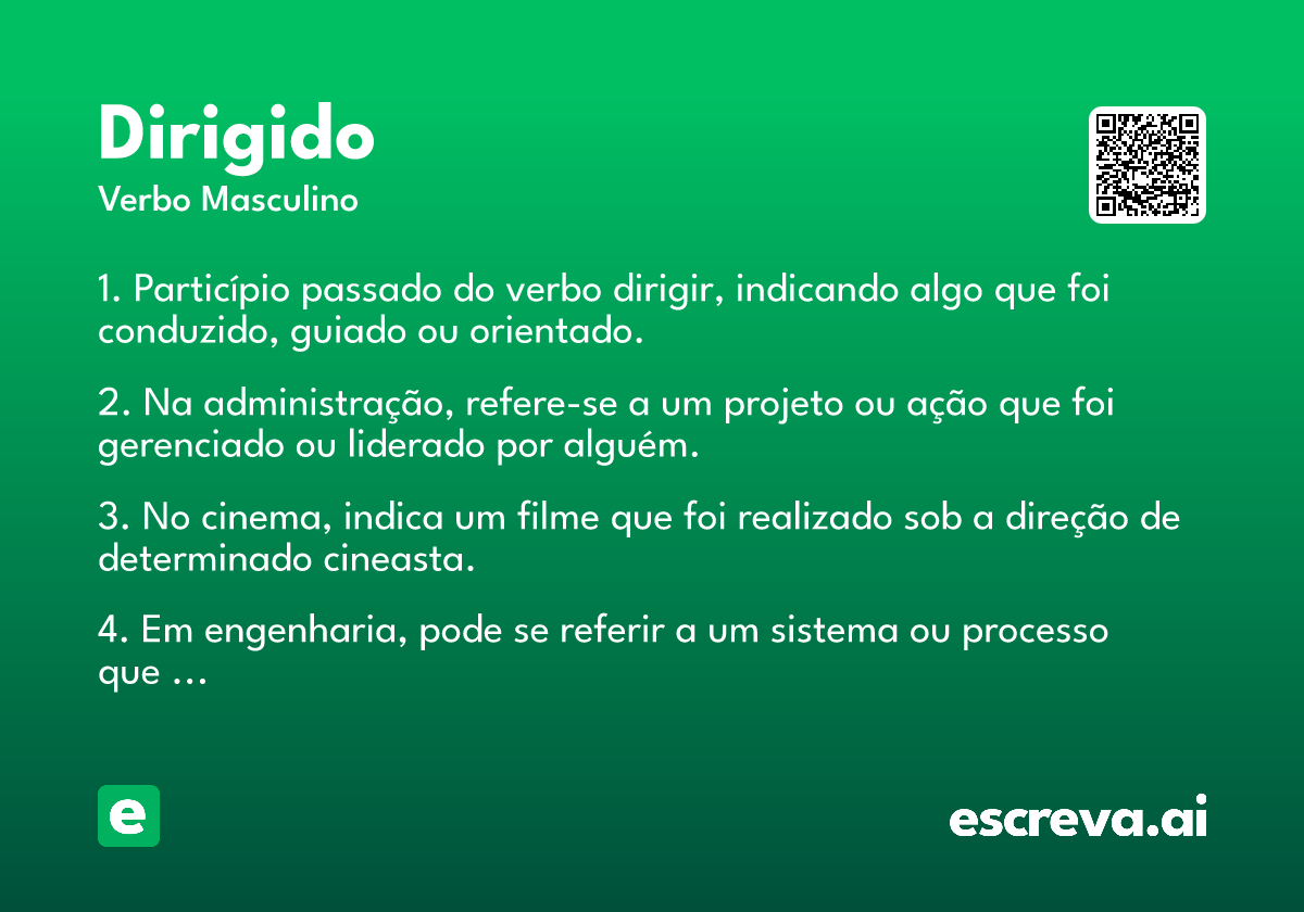 dirigido