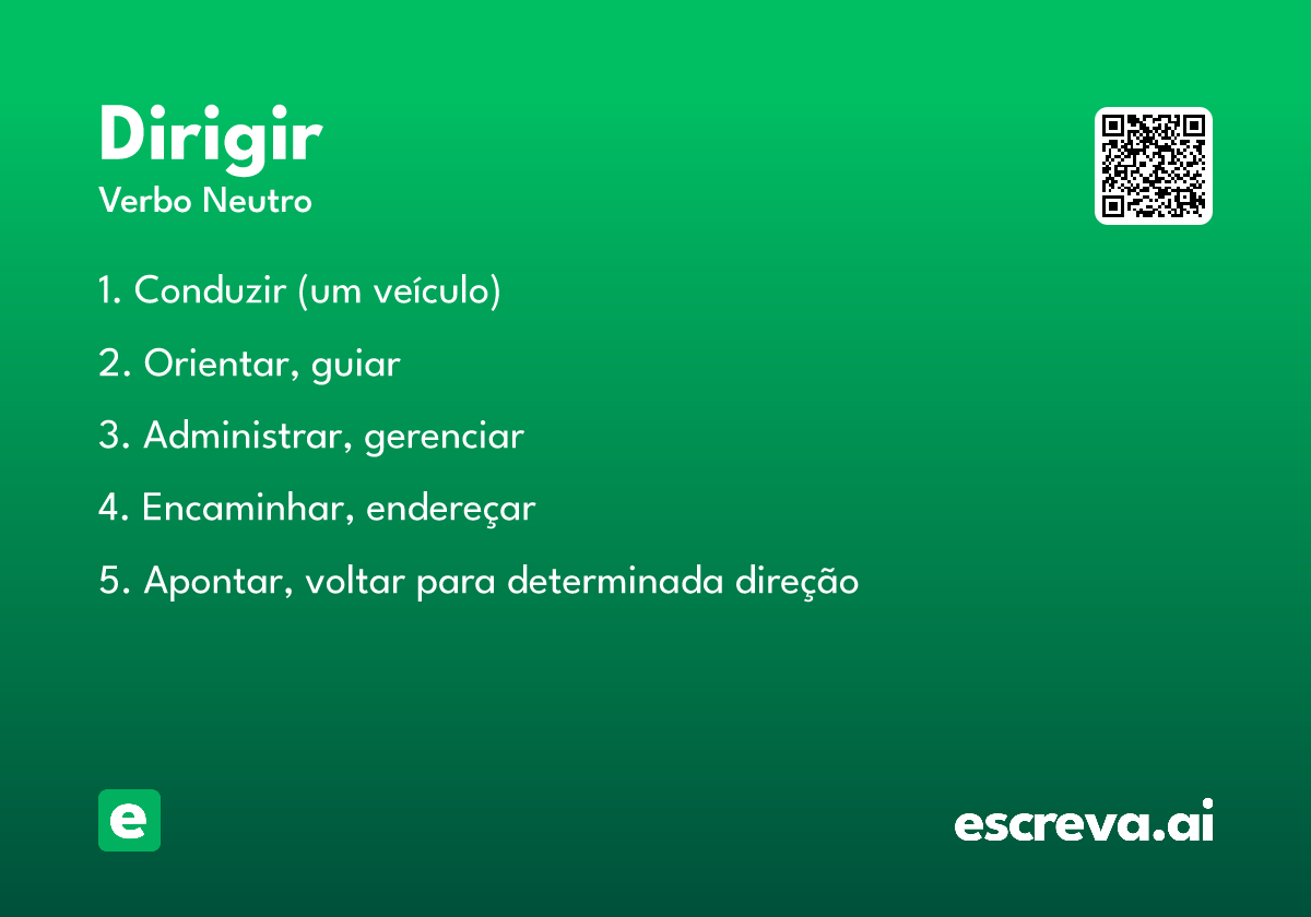 dirigir