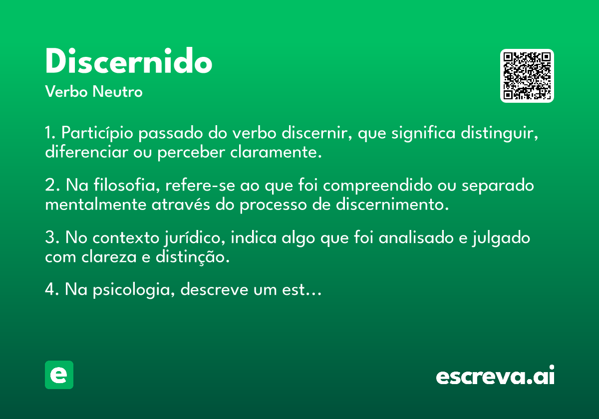 discernido