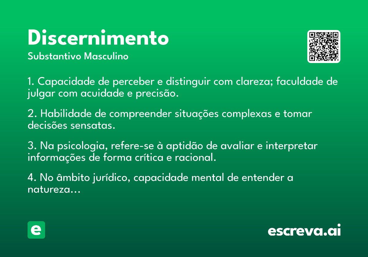 discernimento