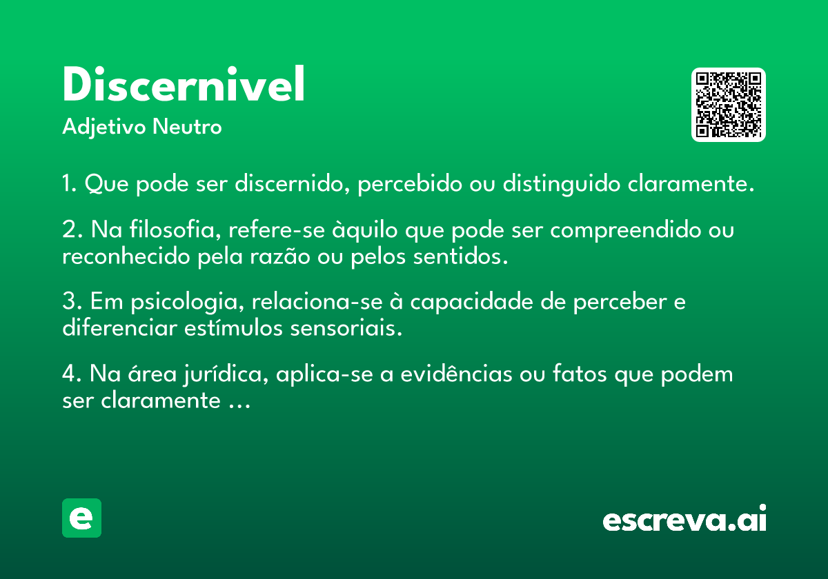 discernivel