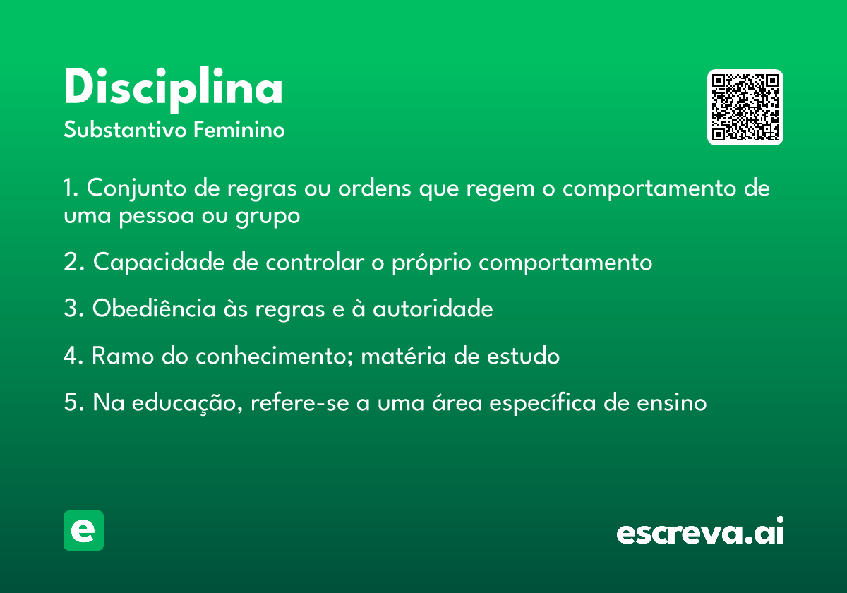 disciplina