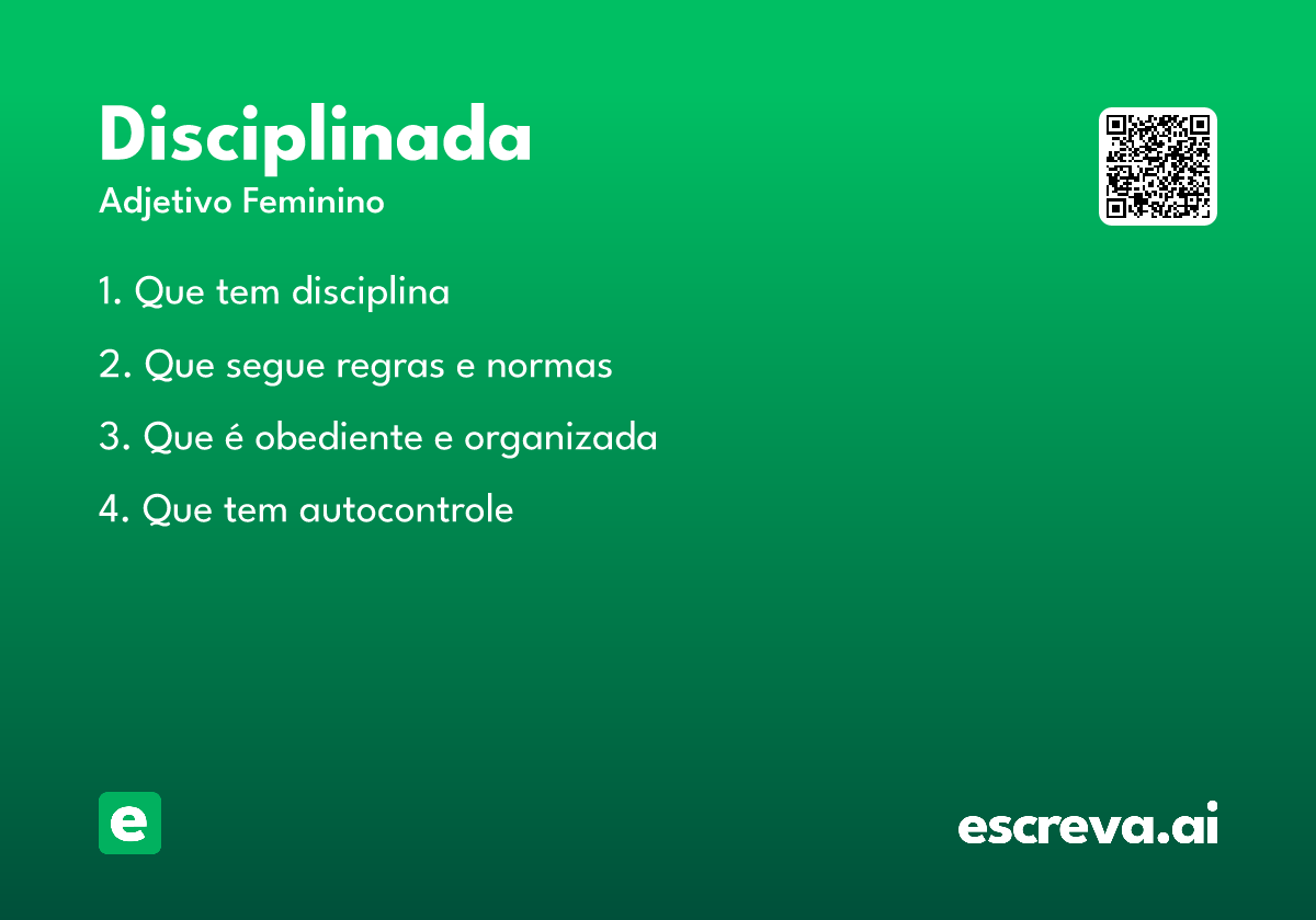 disciplinada