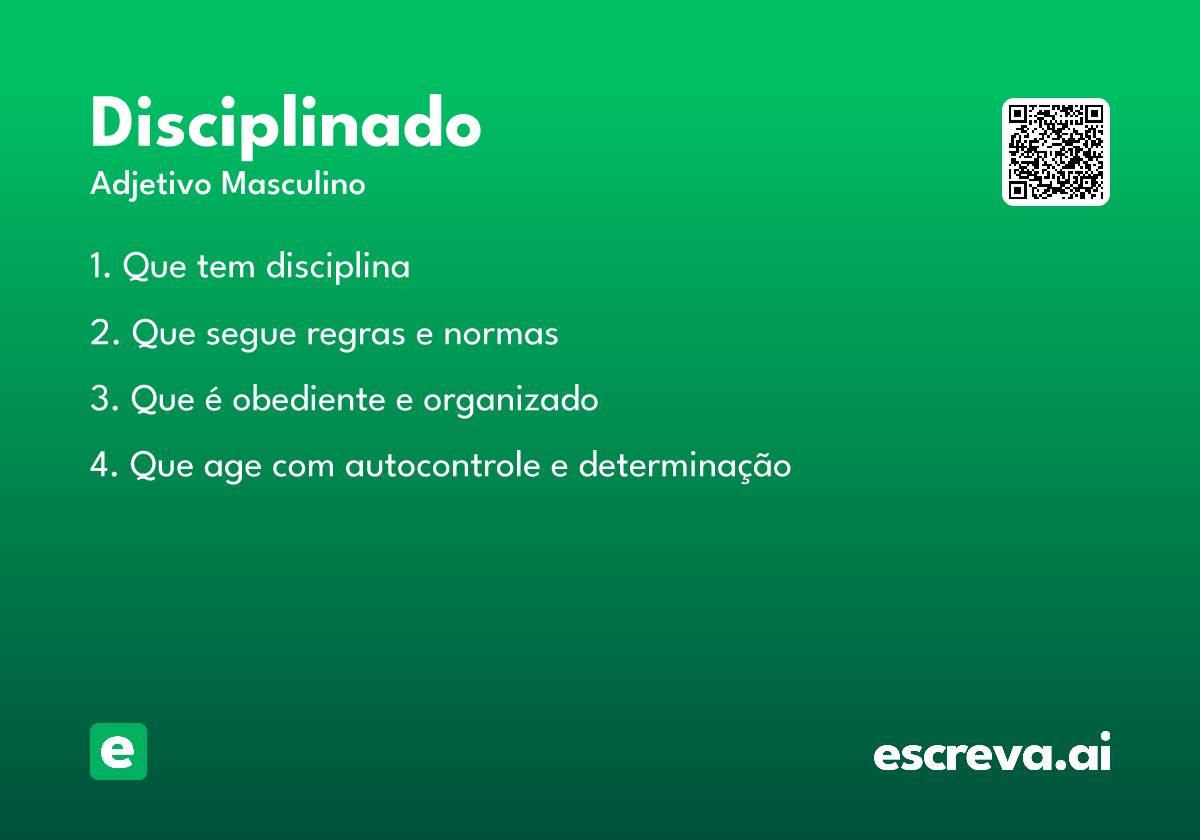 disciplinado