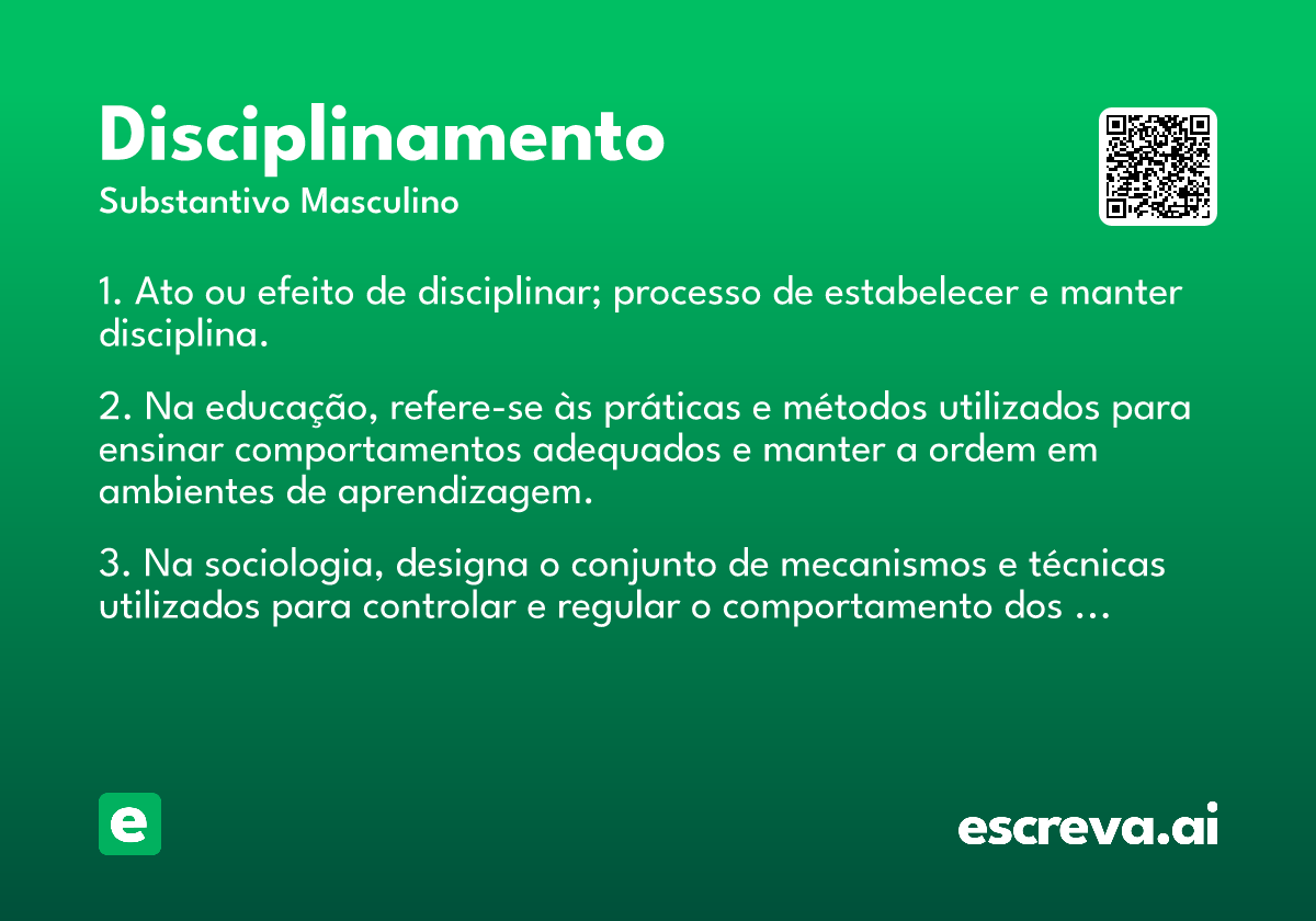 disciplinamento