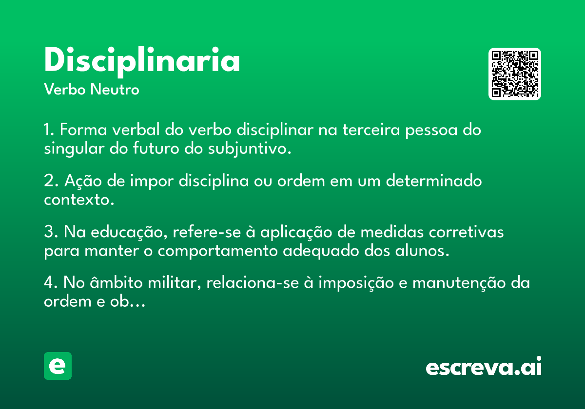 disciplinaria