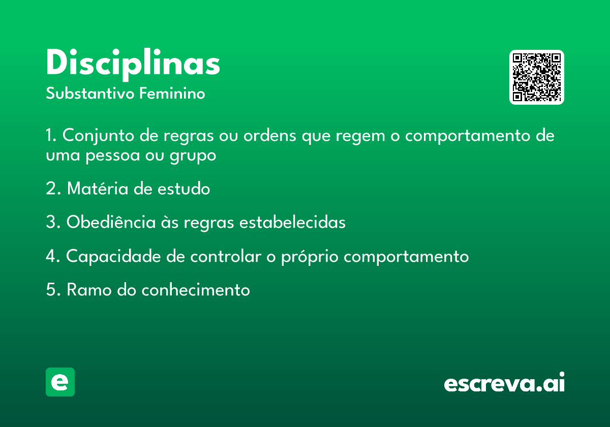 disciplinas