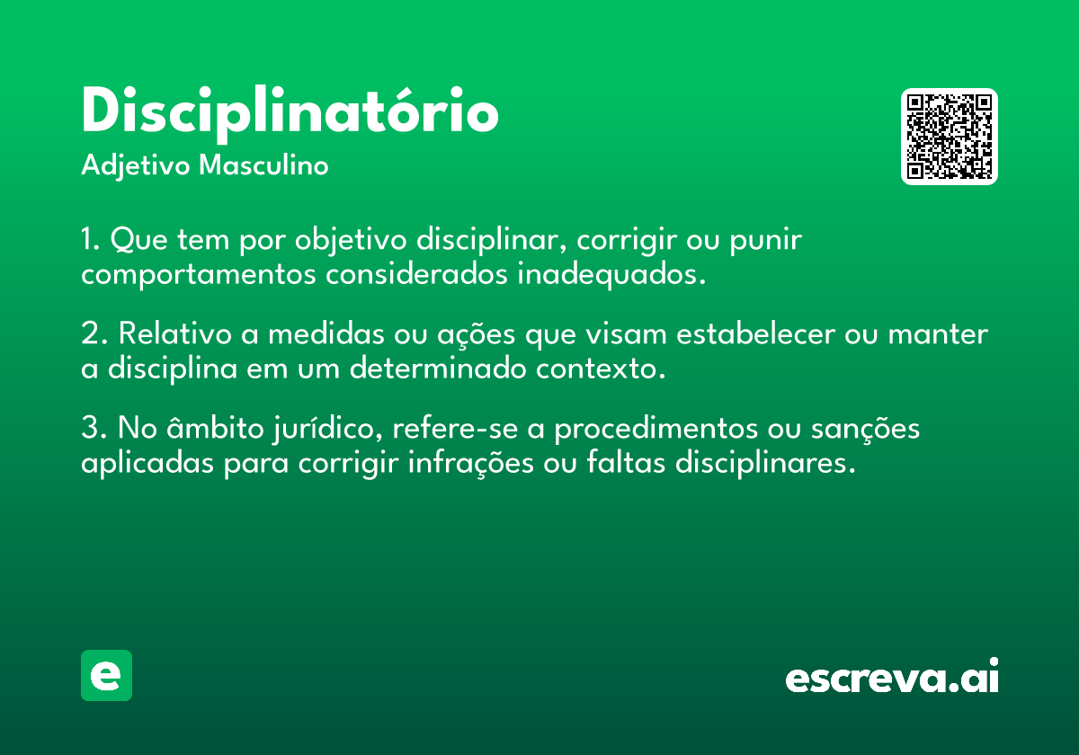 disciplinatório