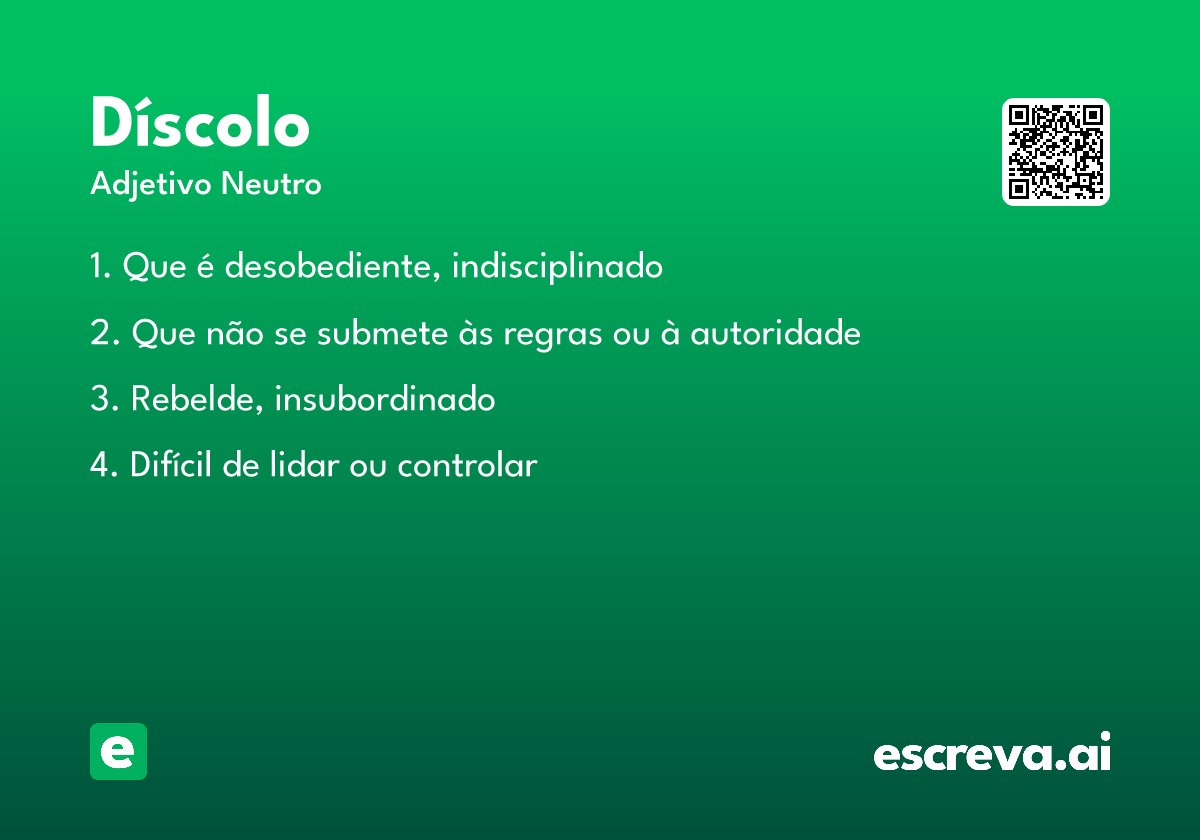 díscolo