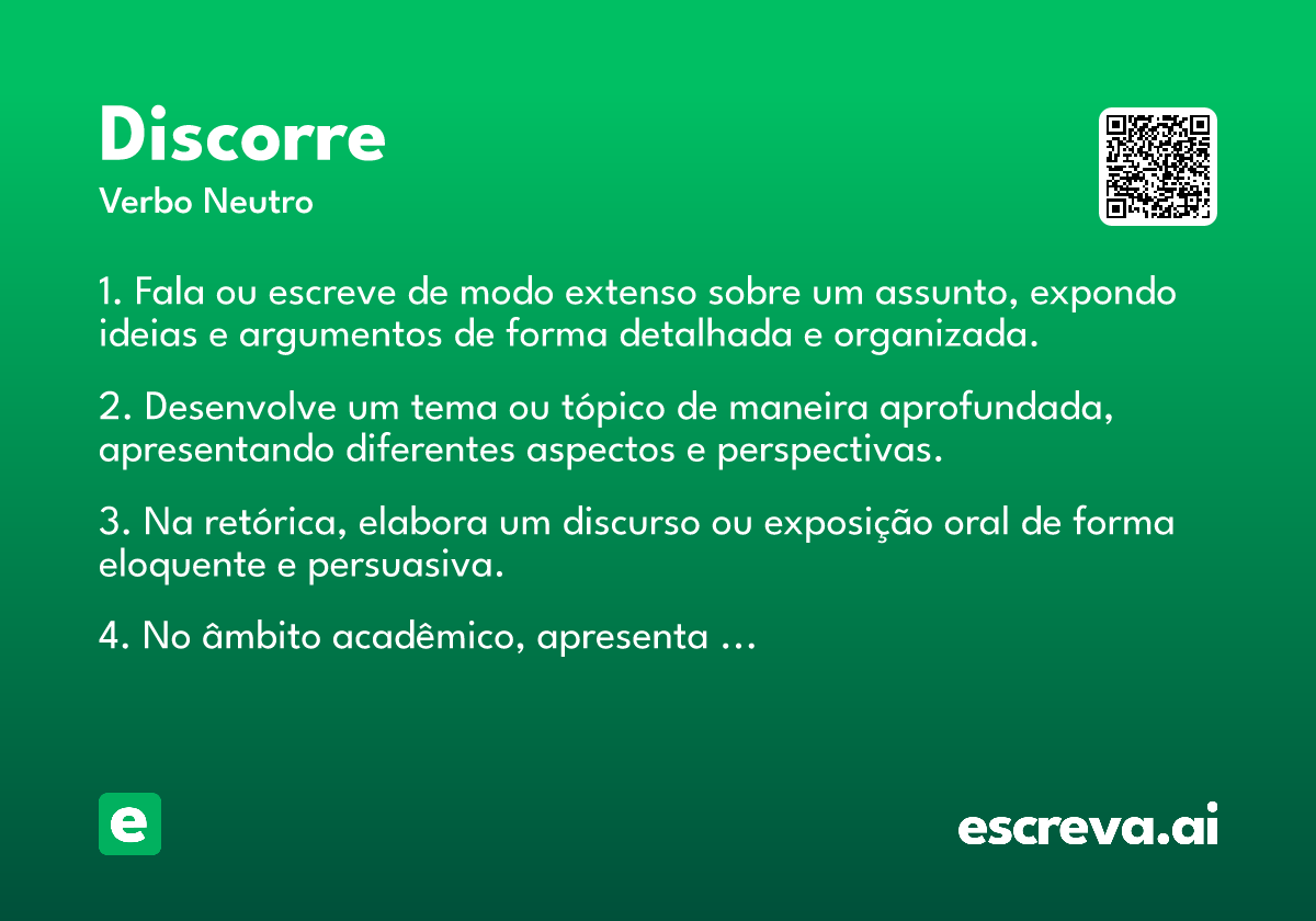 discorre