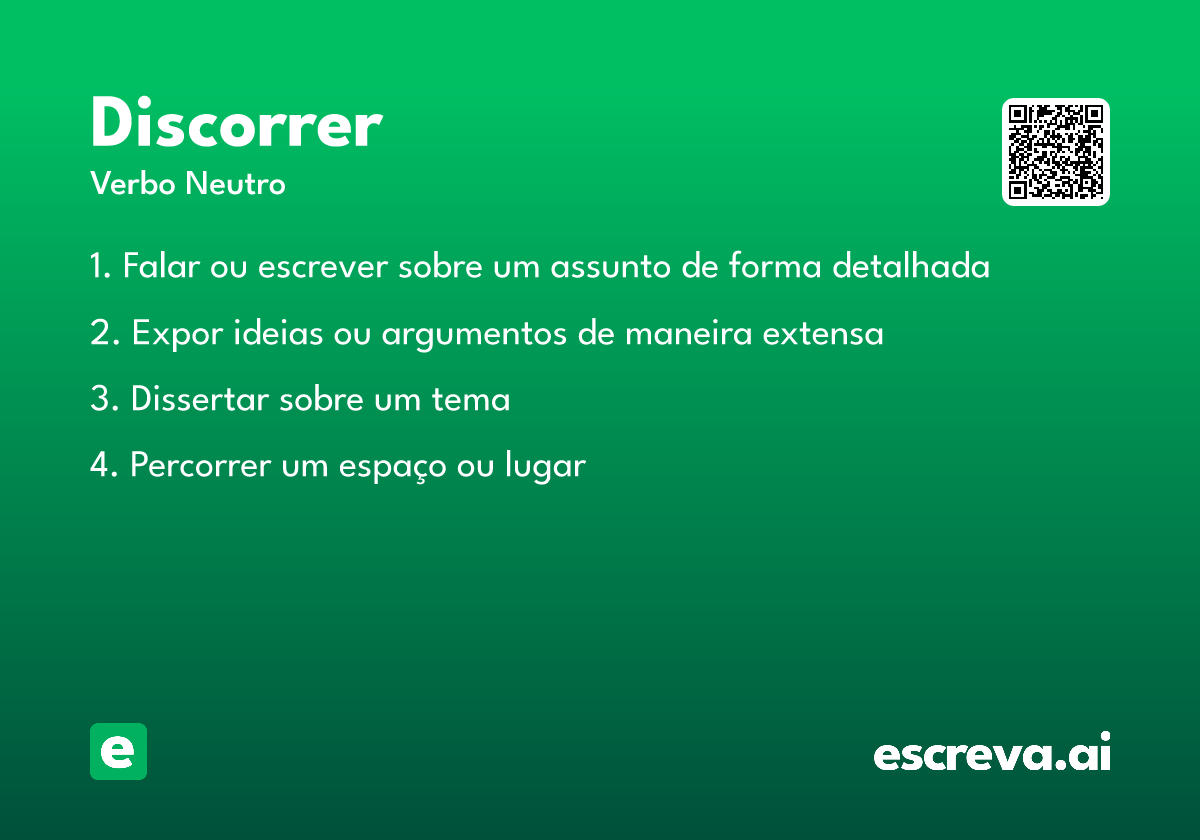 discorrer