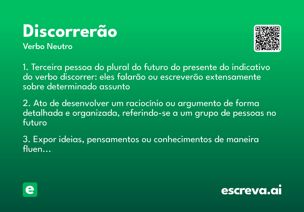 discorrerão