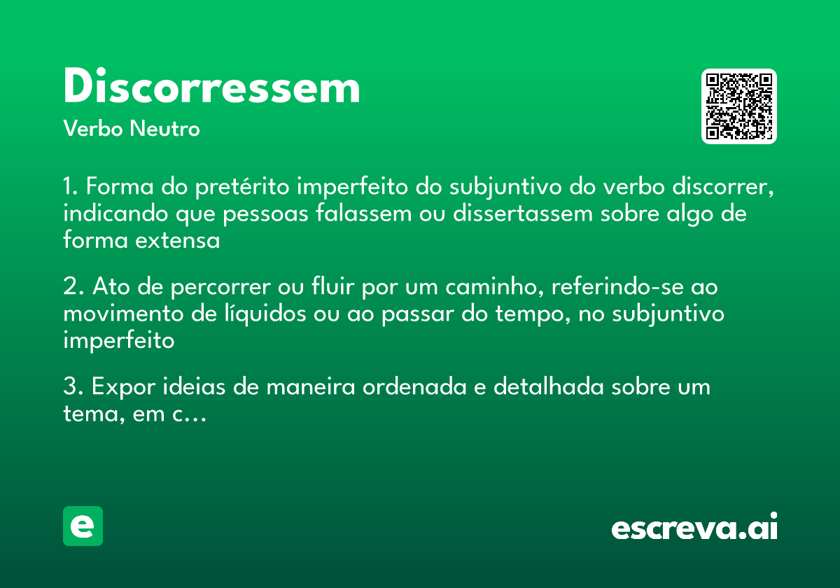 discorressem