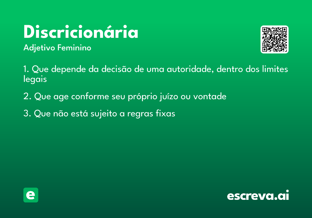 discricionária