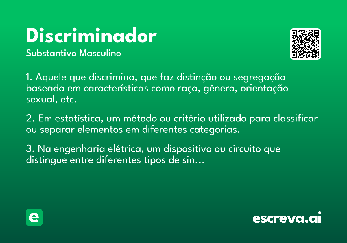 discriminador