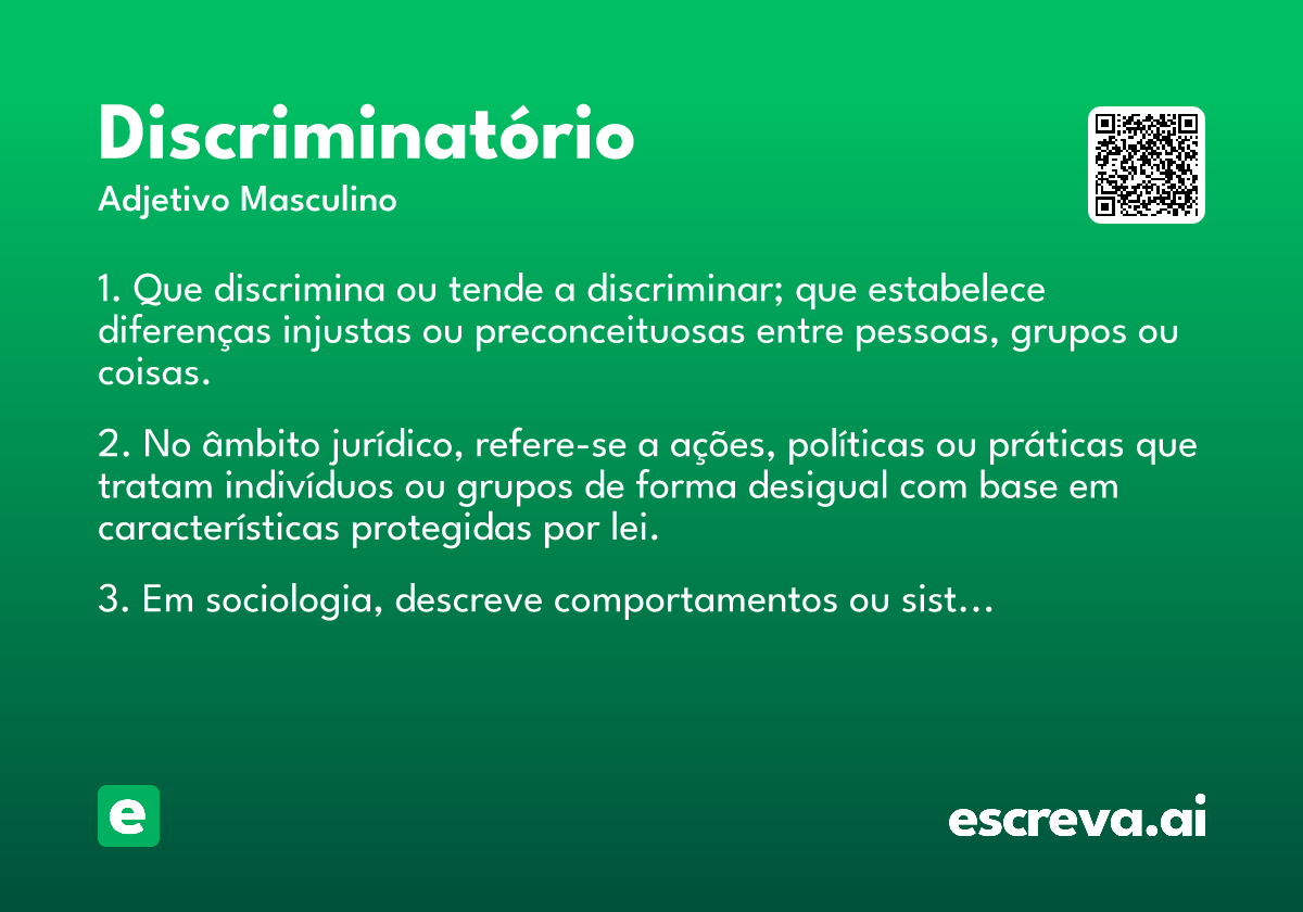 discriminatório