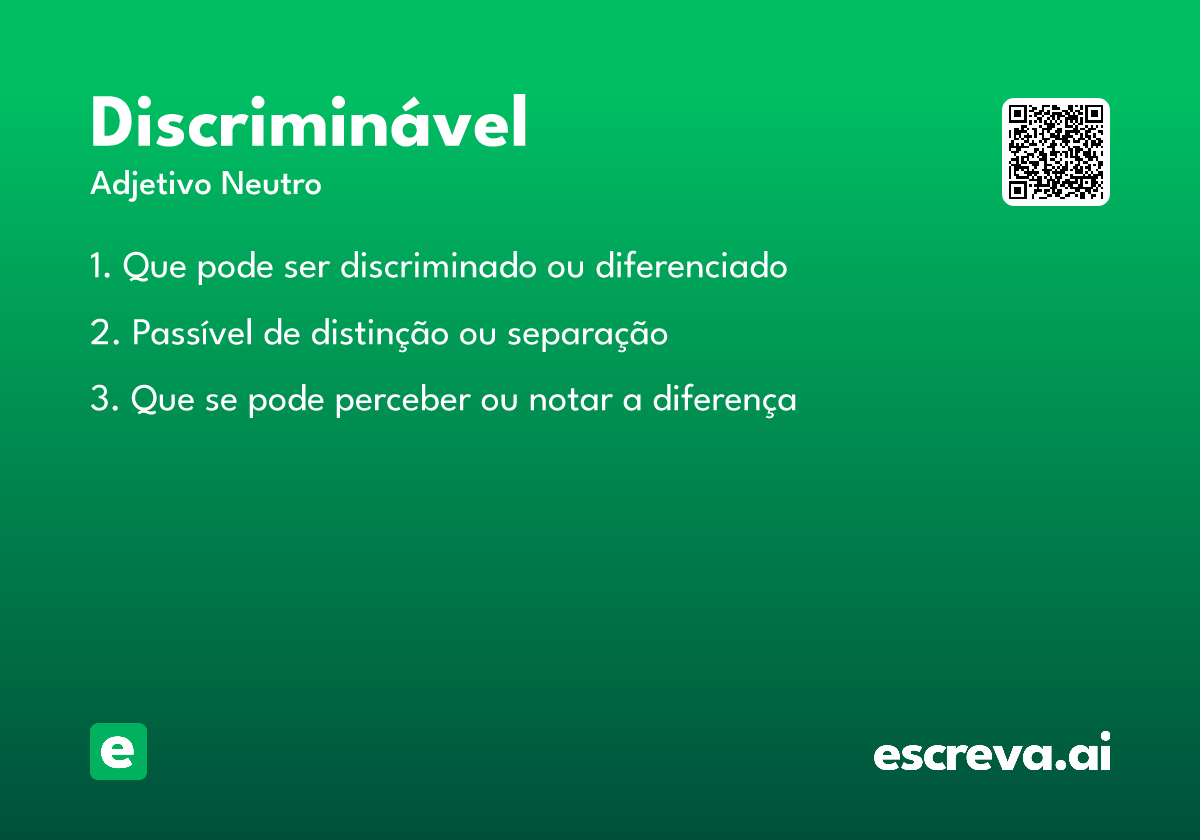discriminável