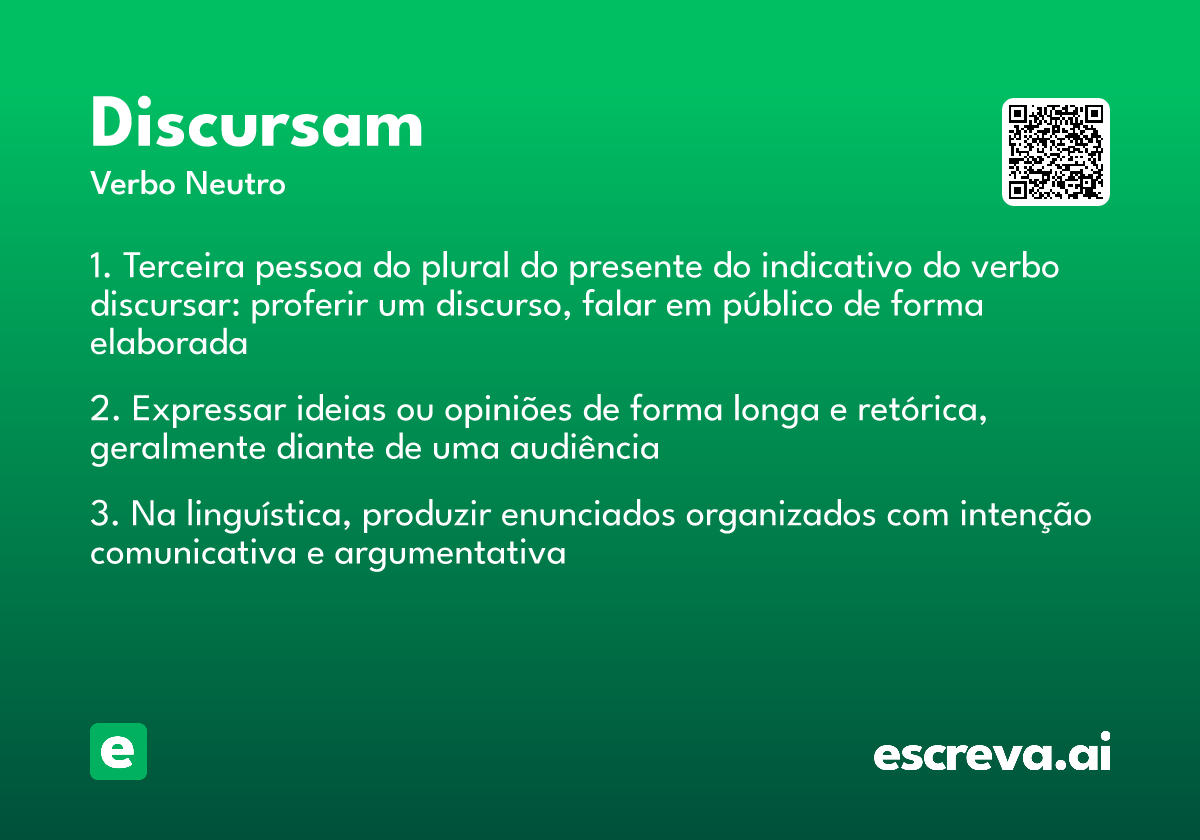 discursam