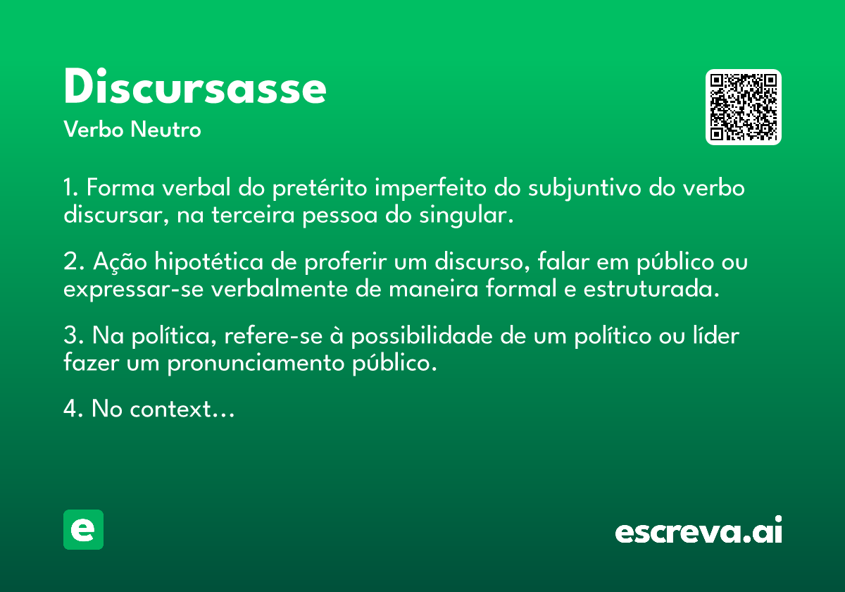 discursasse