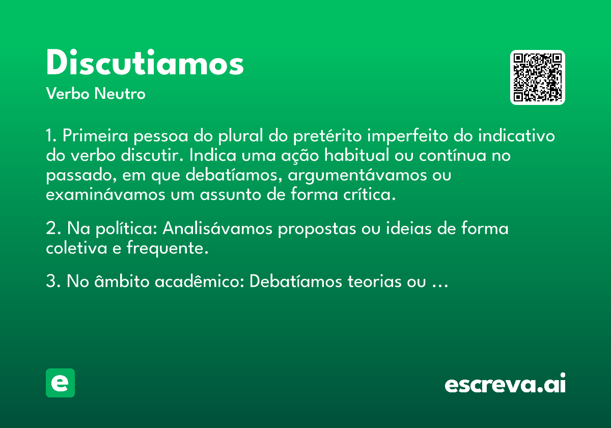 discutiamos