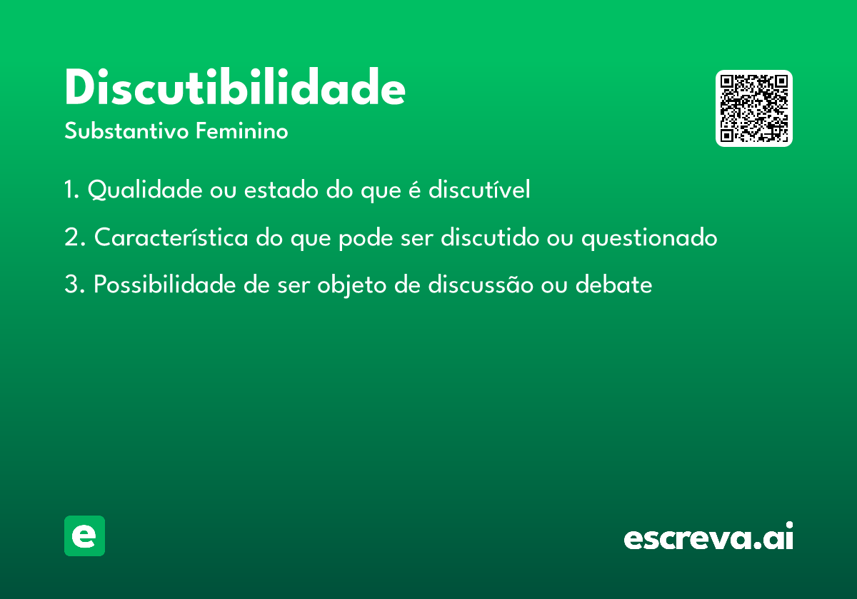 discutibilidade