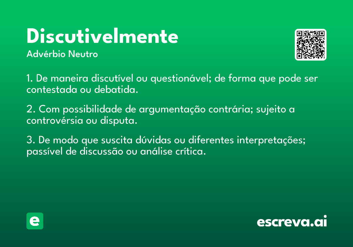 discutivelmente