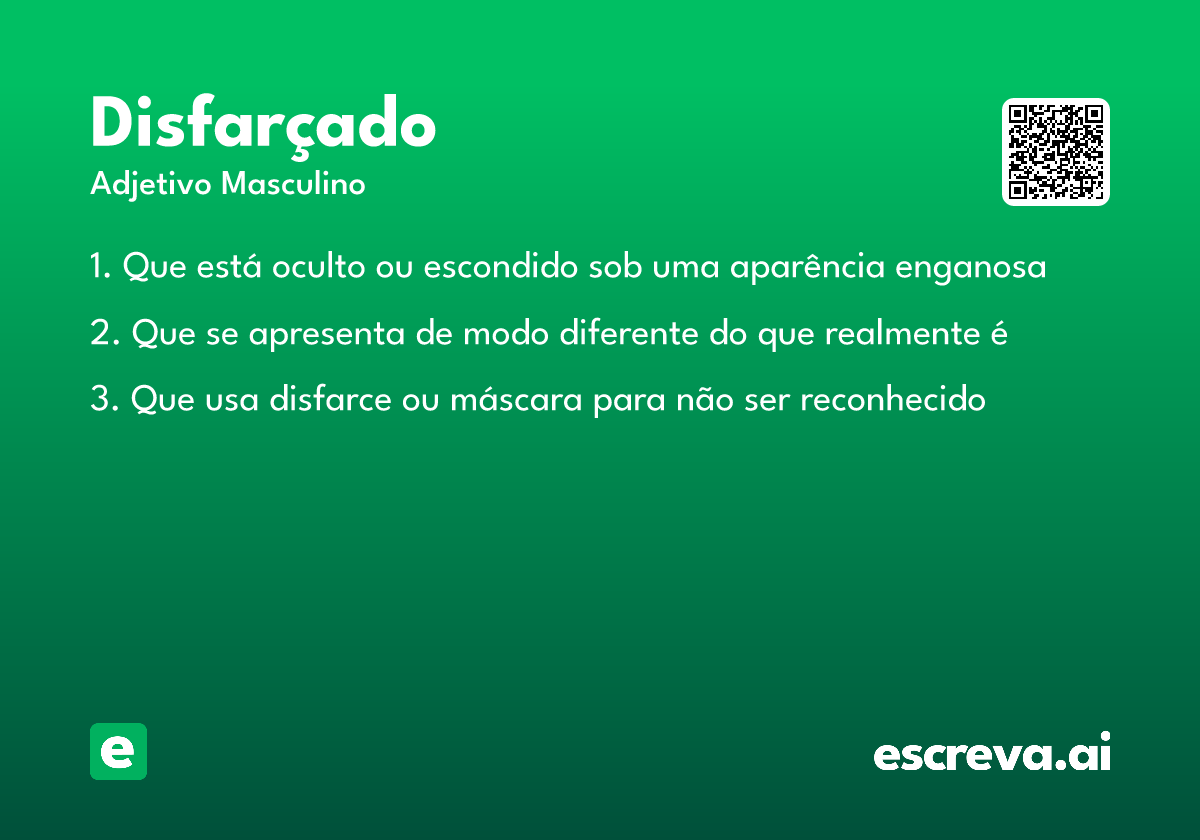 disfarçado
