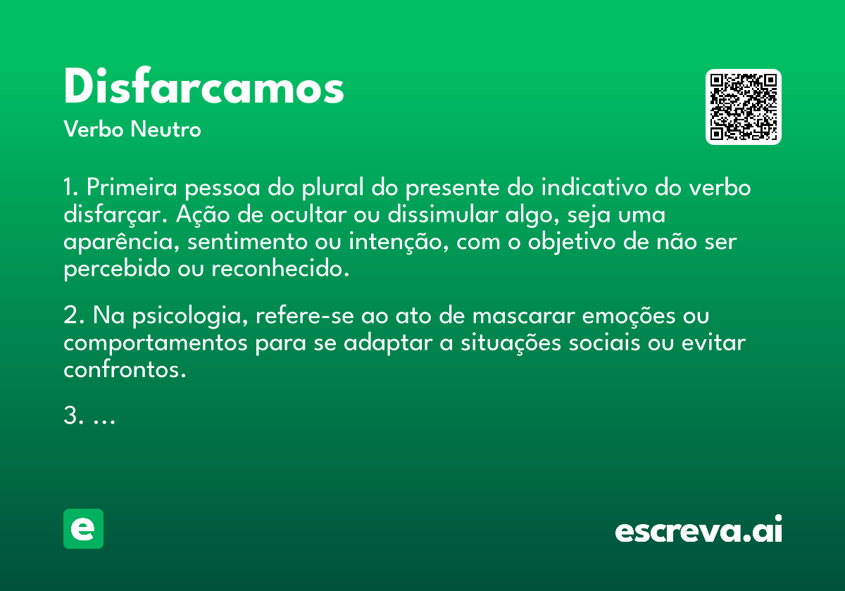 disfarcamos